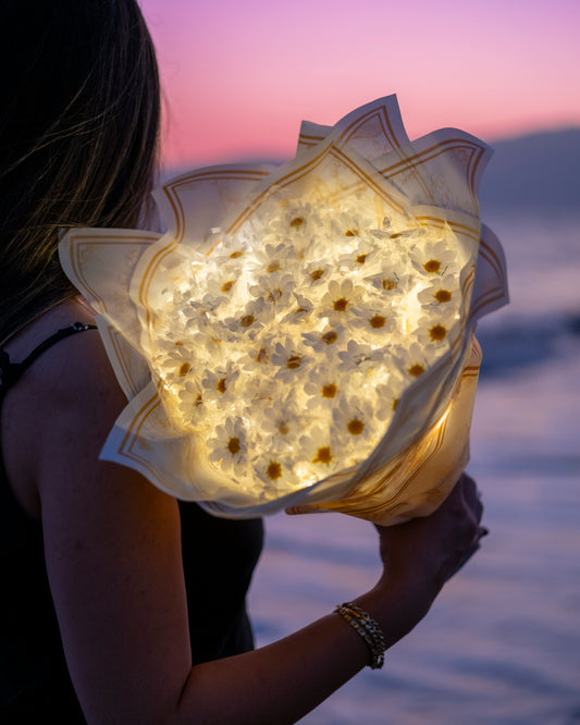 ByShopping™ Dekoratif Led Işıklı Papatya Buketi Hediyelik Buket Sevgiliye